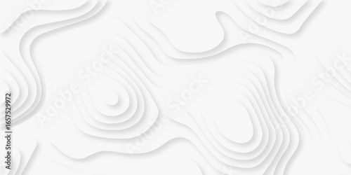 Abstract Luxury diamond creative topography map background. vector natural shadow papercut web topography map spiral line white light dynamic smooth cover origami papercut texture.	
