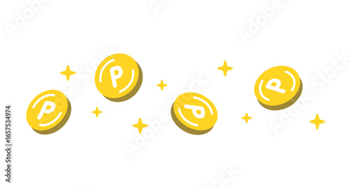 輝くポイント。ポイ活。Shining points. Point activities.