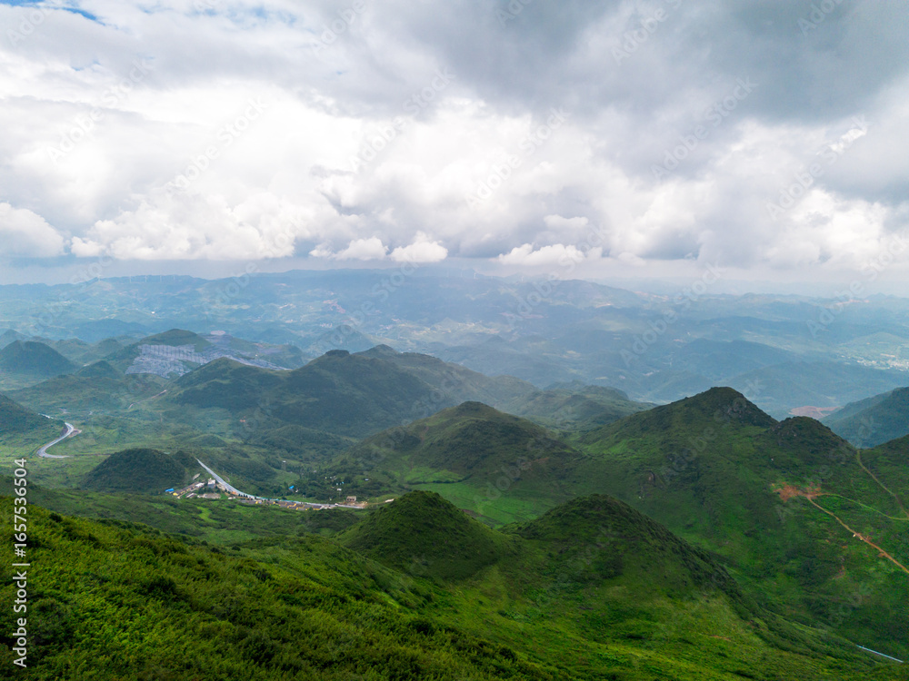 Fototapeta premium mountain landscape with clouds