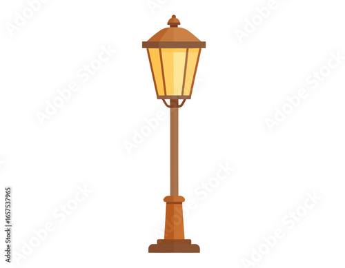 Ornate Vintage Outdoor Street Lamp Post.