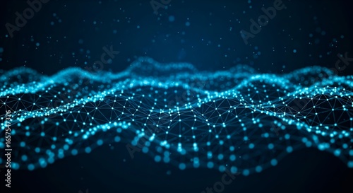 Digital Network Communication Waves