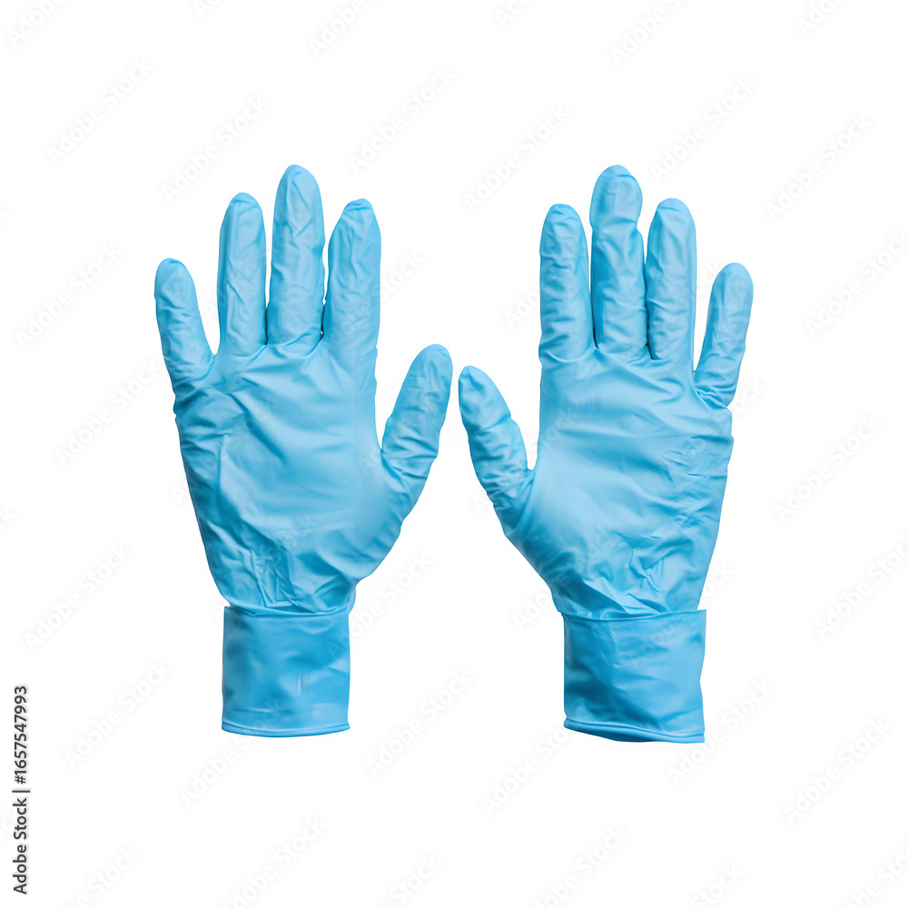 Obraz premium A pair of disposable surgical gloves used for medical and healthcare purposes