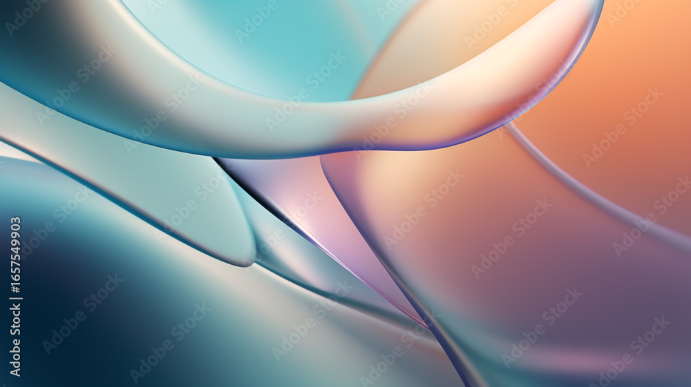 Obraz premium Abstract liquid fluid circles background
