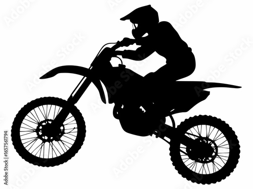 Motocross Rider Silhouette