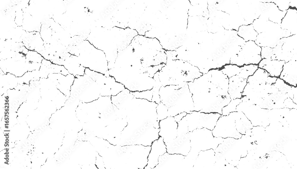Cracked concrete wall covered texture .dust distress grainy grungy effect, Abstract background of grunge white, black damaged rusty crack and scratch wall texture design vector design
