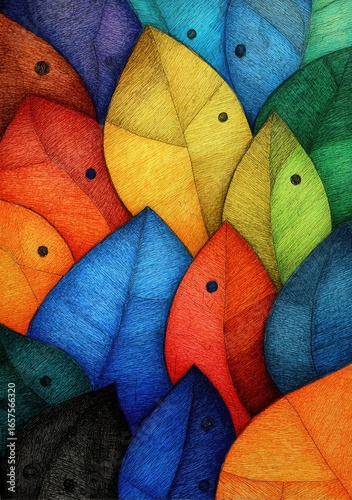 Colorful Leaf Pile