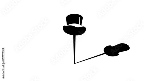 announce a show, hat showing location as pin