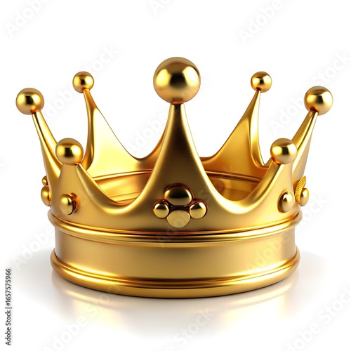 Gold crown with a gold base