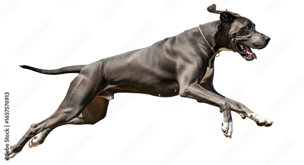 Foto Isolated Great Dane Running
