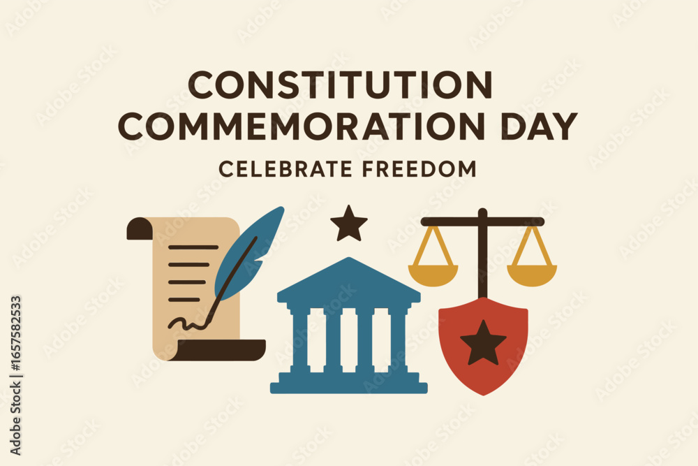 Obraz premium Constitution Commemoration Day