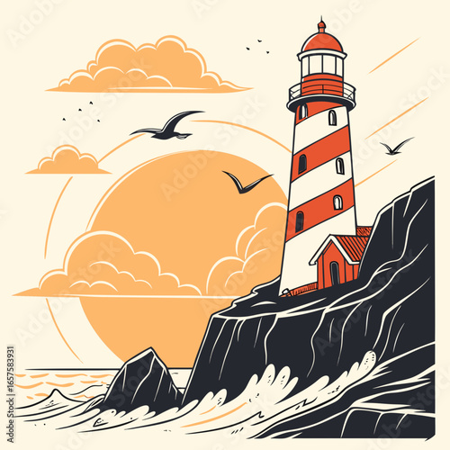 lighthouse on the island