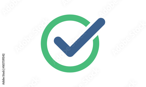 check mark success approval tick icon vector design