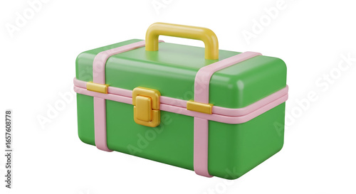 Vintage Suitcase Travel Icon Isolated on White Background for Vacation and Tourism Concepts