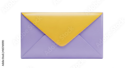 Yellow Envelope Icon Isolated on White Background for Business and Communication Concepts