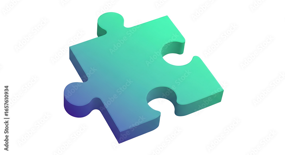 Abstract Puzzle Piece Gradient Vector Illustration Business Strategy Problem Solving Concept Abstract Puzzle Piece Gradient Vector Illustration Business Strategy Problem Solving Concept