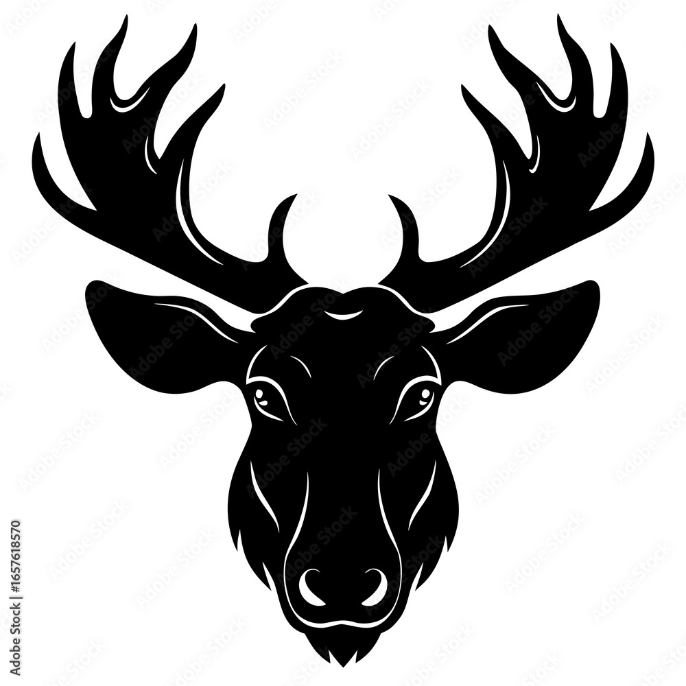 Naklejka premium head of deer