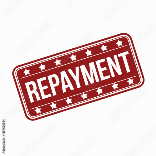 Repayment Red Grunge Stamp Vector