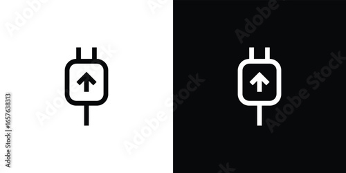 upload  icon set vector on white background.Simple Flat Black Icon Design. Vector Illustration.