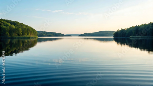 Fototapeta Naklejka Na Ścianę i Meble -  sunrise over the lake
