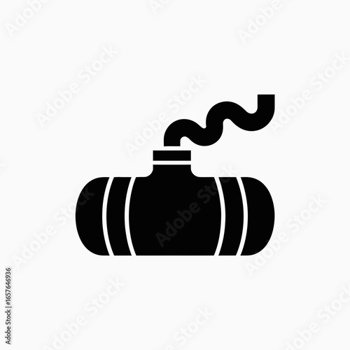 vector illustration of oil barrel
