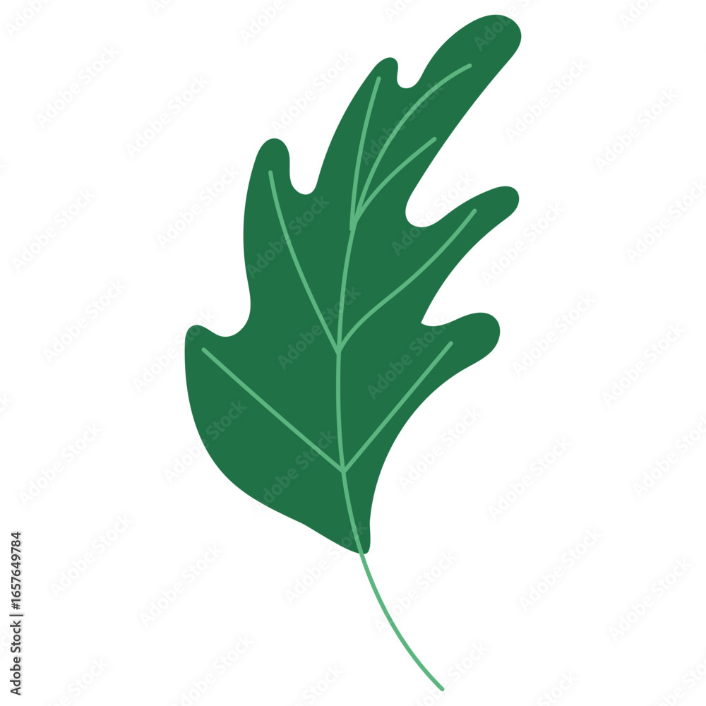 Fototapeta premium Cute Leaf Sticker