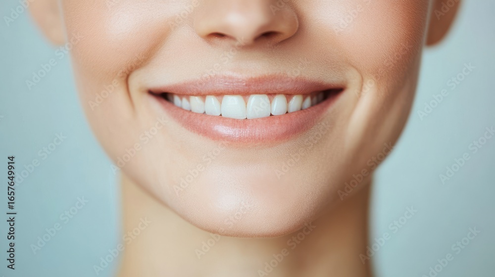 Obraz premium Young woman smiling in studio with bright background