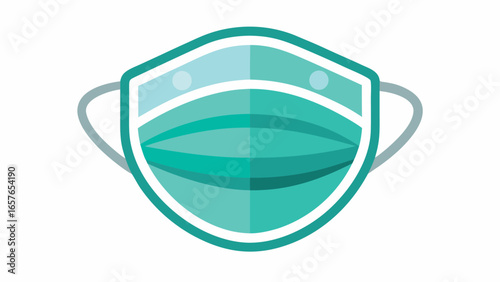 Illustration of a surgical face mask, crucial for preventing the spread of viruses