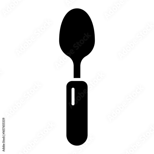 Spoon icon vector. Tablespoon illustration sign. Soup spoon symbol or logo.