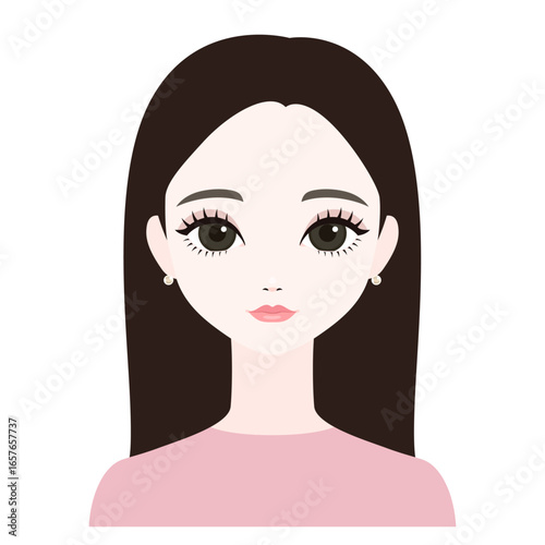 正面を向いた女性1