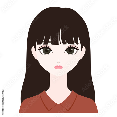 正面を向いた女性3