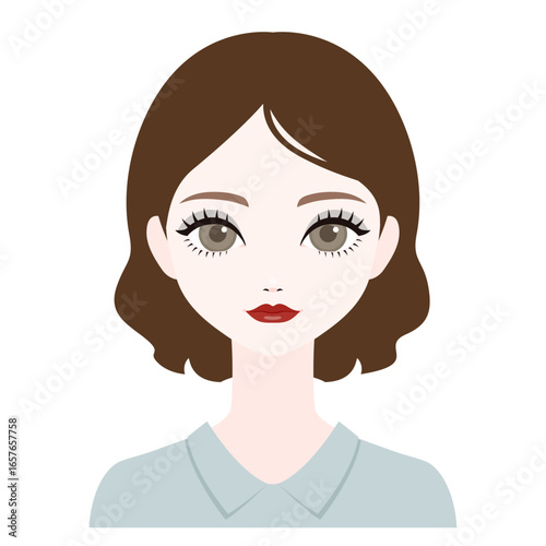 正面を向いた女性5