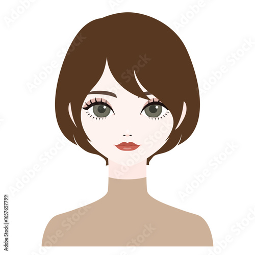 正面を向いた女性7