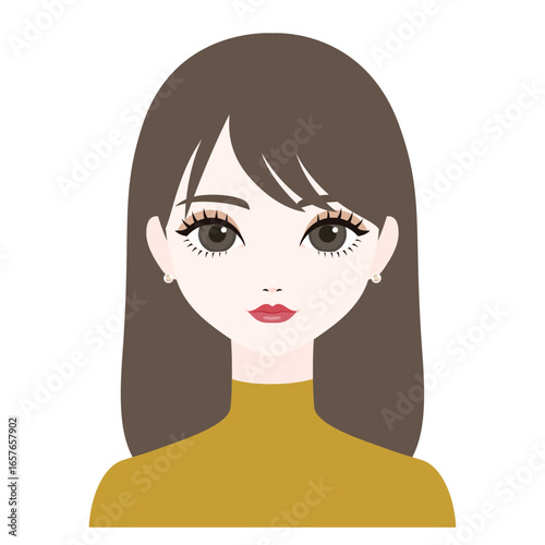 正面を向いた女性16