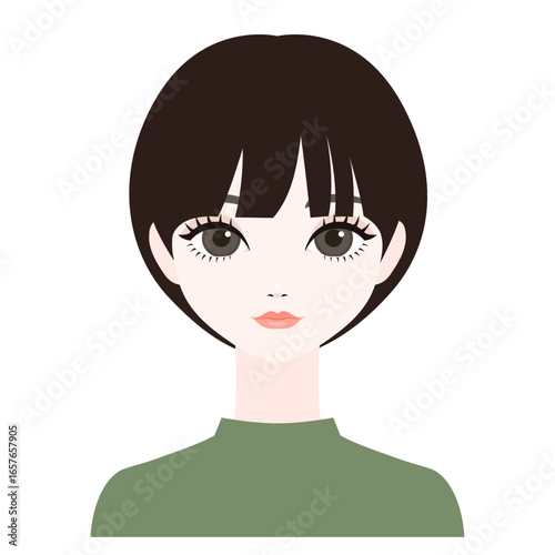 正面を向いた女性18