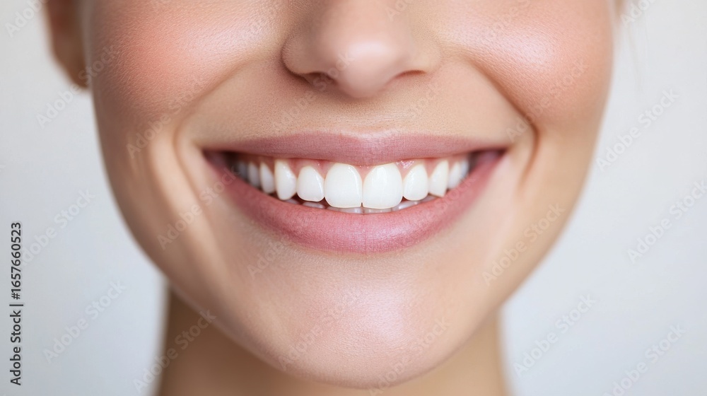 © vadosloginov - Happy young woman smiling in studio during daytime close-up © vadosloginov - Happy young woman smiling in studio during daytime close-up