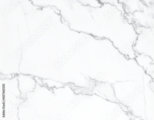 Elegant White Marble Texture with Subtle Gray Veining, Natural Stone Surface Detail.