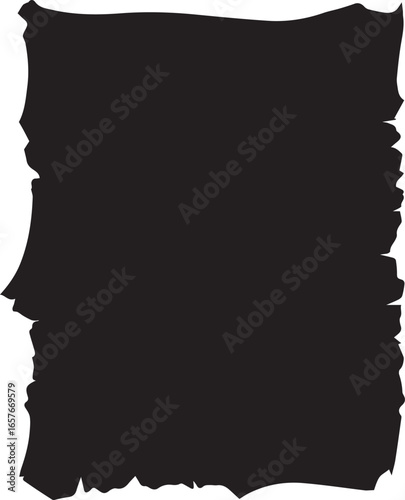 Torn Paper Edge Silhouette for Design Backdrops