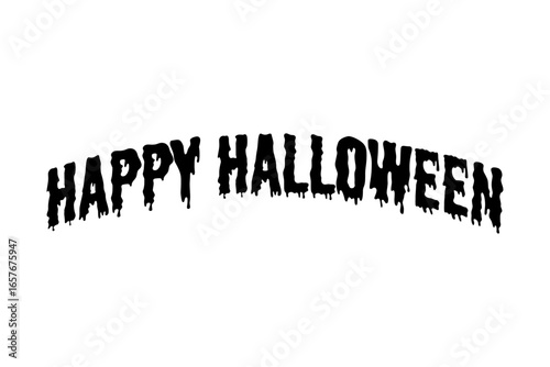 Happy Halloween ハッピー・ハロウィン - Happy Halloween ハッピー・ハロウィンの文字の、よく目立つロゴタイプ
