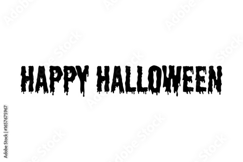 Happy Halloween ハッピー・ハロウィン - Happy Halloween ハッピー・ハロウィンの文字の、よく目立つロゴタイプ
