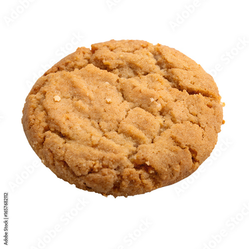 Wallpaper Mural A single peanut butter cookie with a textured surface, isolated on transparent background Torontodigital.ca