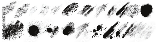 Brushstroke Set: A collection of meticulously captured brushstrokes, each a testament to artistic expression and a palette of creative potential.