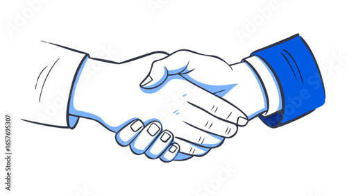 Handshake agreement business partnership deal