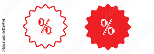 Discount icon, Percentage, finance percent offer tag, Shopping Sale label, , promotion commission icons button, vector, sign, symbol, logo, Discount, percentage icon symbol on white