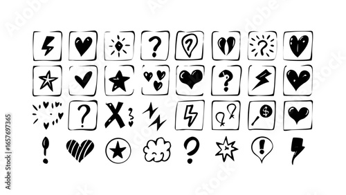 Musical notes and treble clef musical symbols sound