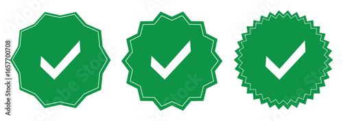 tick mark with checkbox icon. green checkmark sign for app, ui, website. vector illustration on transparent background.