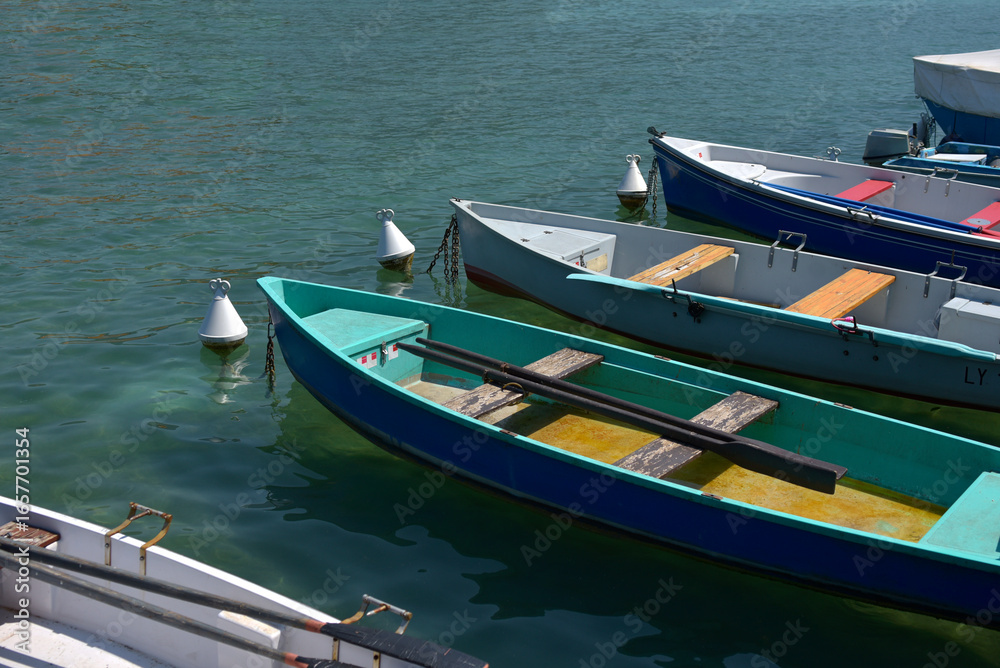 Obraz premium Lac d'Annecy, barques
