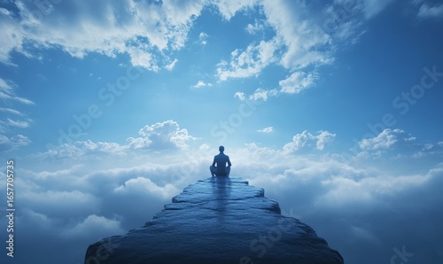 The Thinker sculpture, representing philosophical contemplation and intellectual exploration. This classic image signifies deep thought and introspection, inspiring reflection, Generative AI