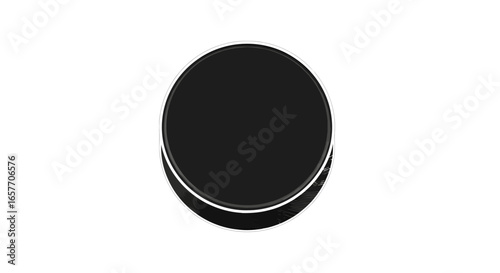 Sleek Abstract Circle: A Modern Graphic Element with High Contrast and Minimalistic Design qualities