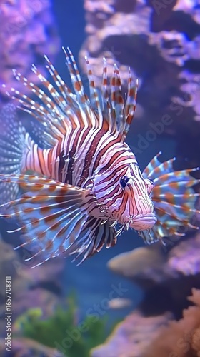 Lionfish are known as turkey fish or fire fish, still belonging to the Scorpaenidae family