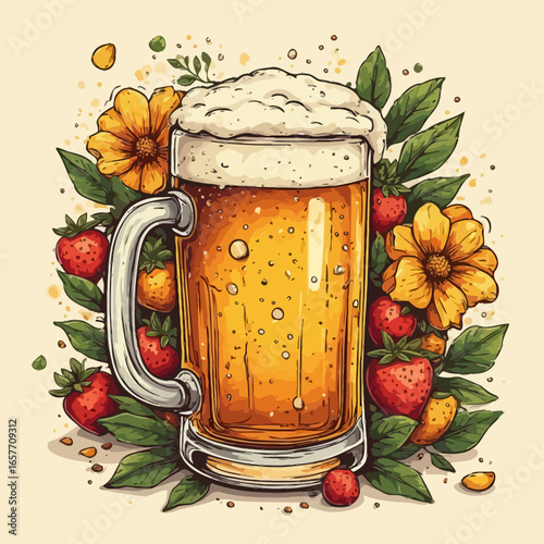 Cute Beer Design Very Cool